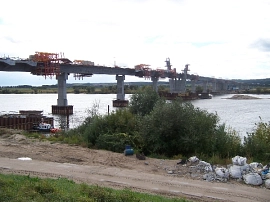 2012 - Bau der neuen Weichselbrücke in Kwidzyn