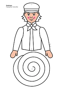 Bastelbogen Pustespirale Hinnerk Bastelbogen Pustespirale Hinnerk © Landkreis Osterholz