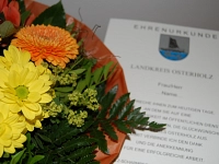 Blumenstrauß Urkunde Jubiläum