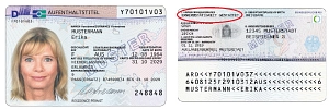 elektronischer Aufenthaltstitel 2019 mit Rückseite und Erwerbstätigkeit&nbsp;&copy;&nbsp;Bundesamt für Migration und Flüchtlinge