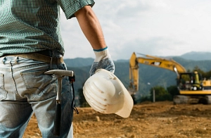 Baustelle Bagger Bauarbeiter&nbsp;&copy;&nbsp;Fotolia.com