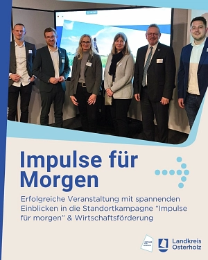 Sechs Personen stehen vor einer Präsentation&nbsp;&copy;&nbsp;Landkreis Osterholz