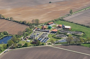 Luftbildaufnahme Kläranlage Osterholz-Scharmbeck&nbsp;&copy;&nbsp;Landkreis Osterholz