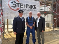 Richtfest der neuen Schlauchpflege an der Feuerwehrtechnischen Zentrale