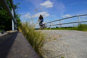 Stadtradeln 2021 Wörpebrücke Radfahrerin Grasberg&nbsp;&copy;&nbsp;Landkreis Osterholz