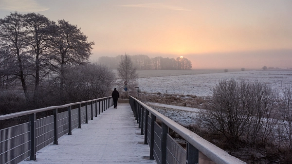 Wintermorgen bei Tietjens Hütte