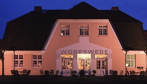 Worpsweder Bahnhof am Abend